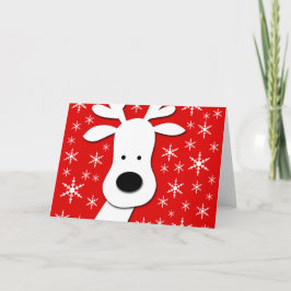 Cartão De Festividades Ré de Natal - vermelha