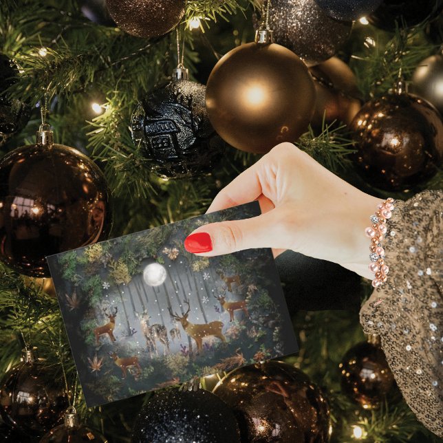 Cartão De Festividades Rebelde Adorável À Noite (Criador carregado)