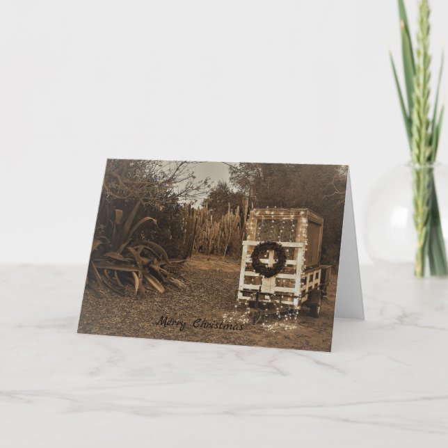 Cartão De Festividades Reboque do Natal (Frente)