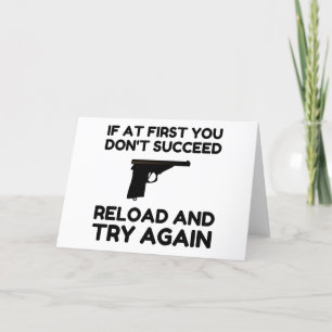 Cartão De Festividades Recarregar arma