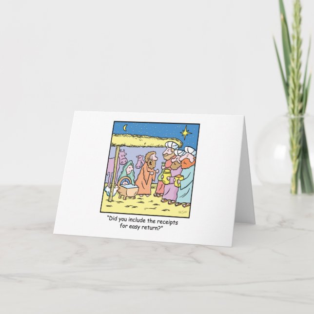 Cartão De Festividades Recebimentos de presentes de animação de Natal (Frente)