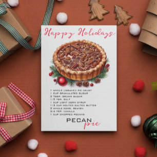 Cartão De Festividades Receita de Pie de Natal