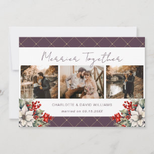 Cartão De Festividades Recém-Casados Juntos Mais Alegres 3 Foto Botânica