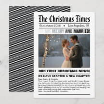 Recém-Casados Nossa Primeira Foto de Natal em Esti