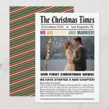 Recém-Casados Nossa Primeira Foto de Natal em Esti