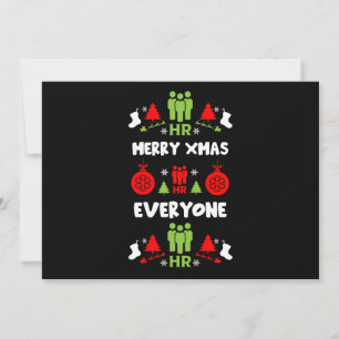 Cartão De Festividades Recursos Humanos Papais noeis Feios Presentes Xmas