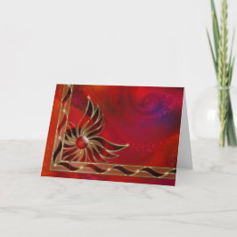 Cartão De Festividades Red As Flame Christmas Card
