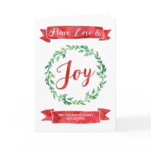 Red Green Watercolor Wreath Natal Novo Endereço