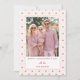 Cartão De Festividades Red Hearts Happy Valentine's Day Photo Card