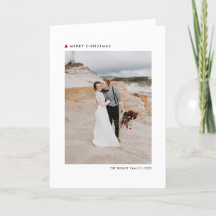 Cartão De Festividades Red Modern Christmas Tree Felry Photo