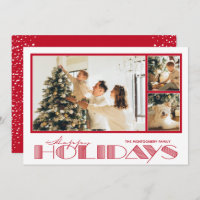 Red Multiple Photo Happy