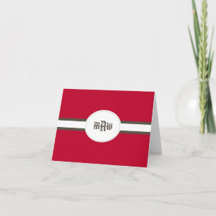 Cartão De Festividades Red Notecard (Folded)