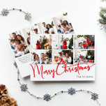 Cartão De Festividades Red Script Feliz Ano De Natal Na Revisão 10 Foto<br><div class="desc">Comemore a temporada com este roteiro vermelho Feliz Ano de Natal na revisão 10 cartão de feriado fotográfico com um toque de charme elegante. A design chic apresenta uma simples paleta de cor vermelha e branca, evocando o espírito aconchegante do inverno. O seu apelo moderno e único e a sua...</div>