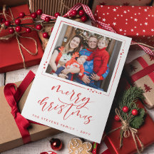 Red & White Stars 2 Fotos Feliz Natal