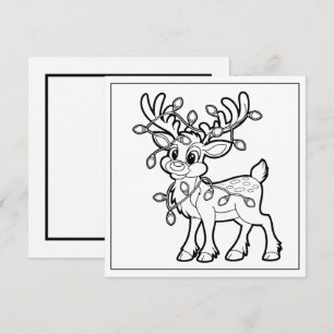 Cartão De Festividades Refeições de coloração de Natal festivas