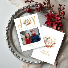 Cartão De Festividades Refined Holy Nativity Joy To The World Quote