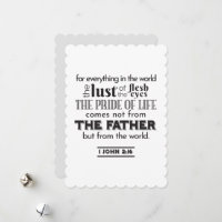 Reflexão Espiritual Art - 1 John 2:16