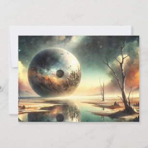 Cartão De Festividades Reflexões do Caos