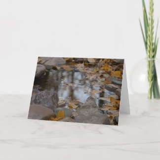Cartão De Festividades Reflexões do outono