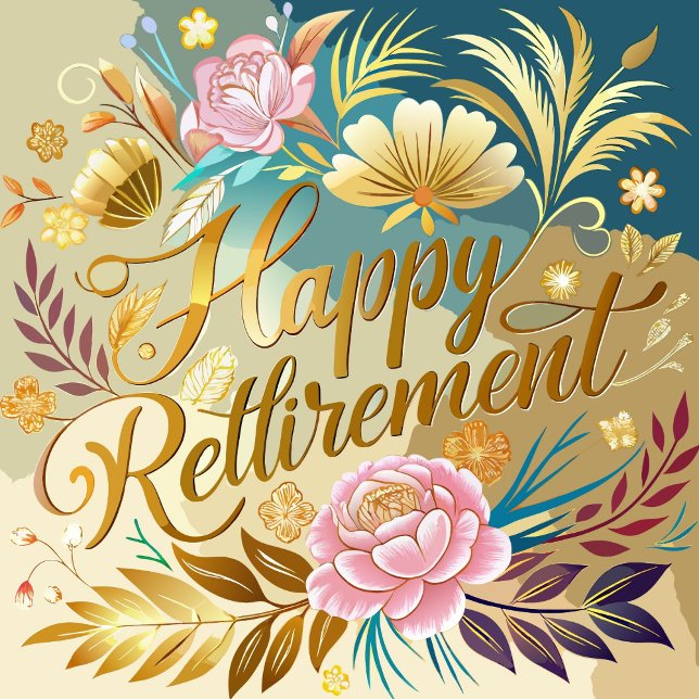 Cartão De Festividades Reforma Feliz (Happy Retirement vibrant colors and detailed textures of the artwork.  )