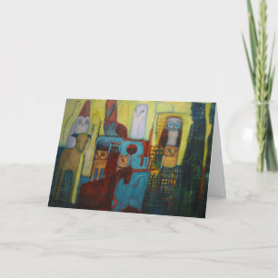 Cartão De Festividades Regal Watchers Greeting Card