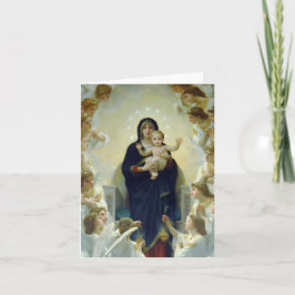 Cartão De Festividades Regina Angelorum… Bouguereau 1900