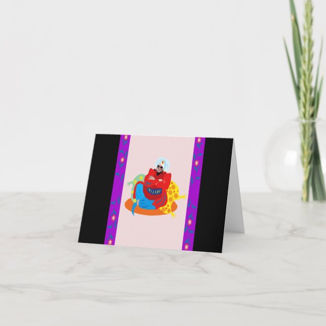 Cartão De Festividades Rei Árabe (Frente)