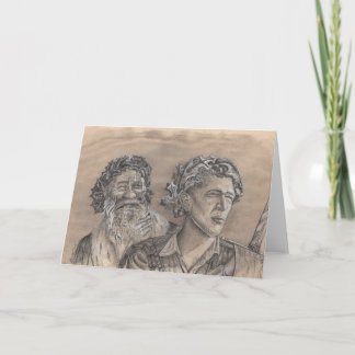 Cartão De Festividades Rei Carvalho rei do azevinho