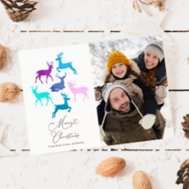 Cartão De Festividades Reindeer Candy Pastel Foto de Natal