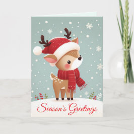 Cartão De Festividades Reindeer Christmas