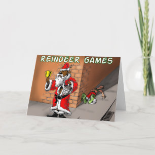 Cartão De Festividades Reindeer games 4