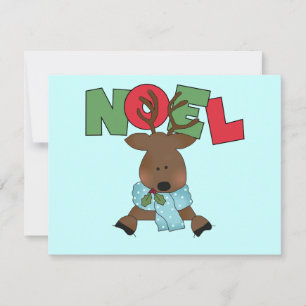 Cartão De Festividades Reindeer Noel Camisetas e presentes
