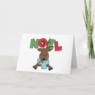 Cartão De Festividades Reindeer Noel Camisetas e presentes