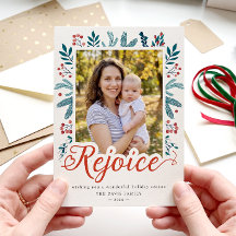 Rejoice Script FesNatal Red Berries Foto