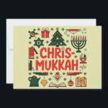 Cartão De Festividades Religião Judia de Natal Chrismukkah Hanukkah<br><div class="desc">Religião Judia de Natal Chrismukkah Hanukkah</div>