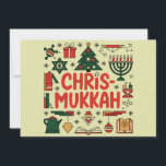 Cartão De Festividades Religião Judia de Natal Chrismukkah Hanukkah<br><div class="desc">Religião Judia de Natal Chrismukkah Hanukkah</div>
