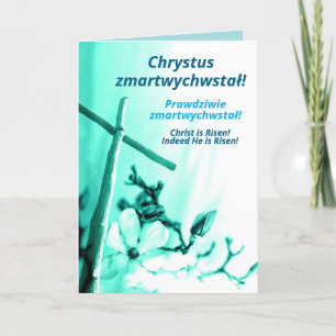 Cartão De Festividades Religião Polonesa Kartka Wielkanocna Paschal Polôn