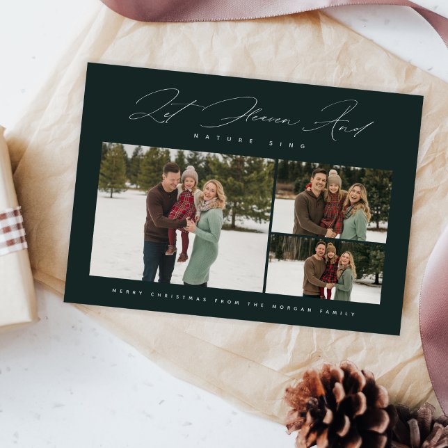 Cartão De Festividades Religioso Deixe Céu e Natureza Cantar Foto (Criador carregado)