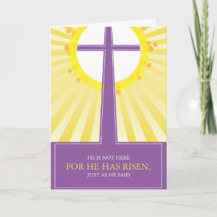 Cartão De Festividades Religious Easter Cards: He is Risen