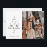 Cartão De Festividades Religious, Merry Christmas, Christian Family Photo<br><div class="desc">Religious, Christian, Merriest Christmas, Season Greeting, Happiest Holiday, Merry Christmas. ( A silent night, a star above, a blessed gift of hope and love. A blessed Christmas to you! ) Celebrate the season with this family photo card (printed and / or digital download, greeting sent via email, as attachment) It...</div>