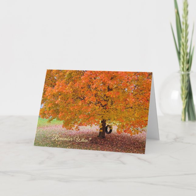 Cartão De Festividades Remember When? (Frente)