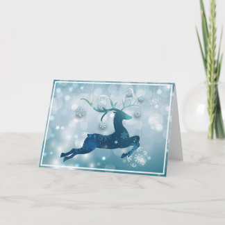 Cartão De Festividades Rena bonita