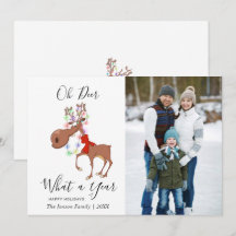 Rena Divertida Feliz Natal Saudação Corporativa