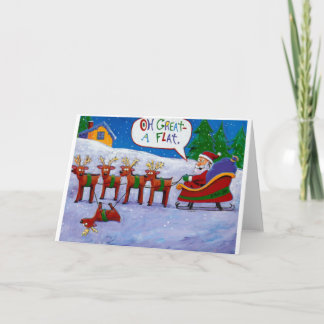 Cartão De Festividades Rena lisa