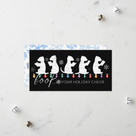 Cartão De Festividades Reserve seu feriado alegre Esquilos engraçados de 