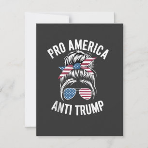Cartão De Festividades Resistência ao Sinalizador Anti-Trump Americano Pr