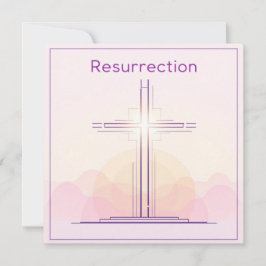 Cartão De Festividades Ressurreição Jesus Christian
