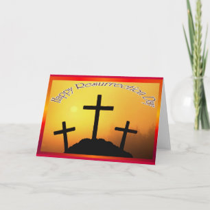 Cartão De Festividades Resurrection Day Greeting Card 9