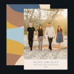 Cartão De Festividades Retrato Abstrato Única Colorida Foto Personalizada<br><div class="desc">Envie votos calorosos de férias para seus amigos e familiares com esses cartões verticais impressionantes,  apresentando sua foto favorita na frente e um design abstrato colorido e vibrante no verso. Perfeito para espalhar alegria e felicidade,  esses cartões únicos tornam seus votos de férias ainda mais especiais e memoráveis!</div>