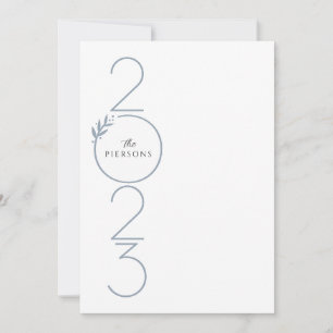 Cartão De Festividades Retrato da placa Anos novos de ano empilhado